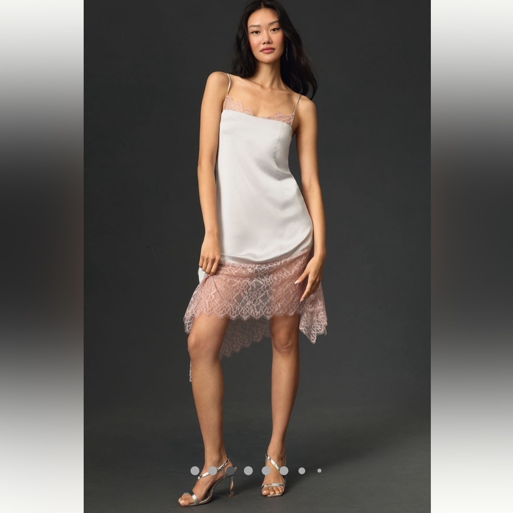 Anthropologie MWT Lace-Trimmed Dress size 6.